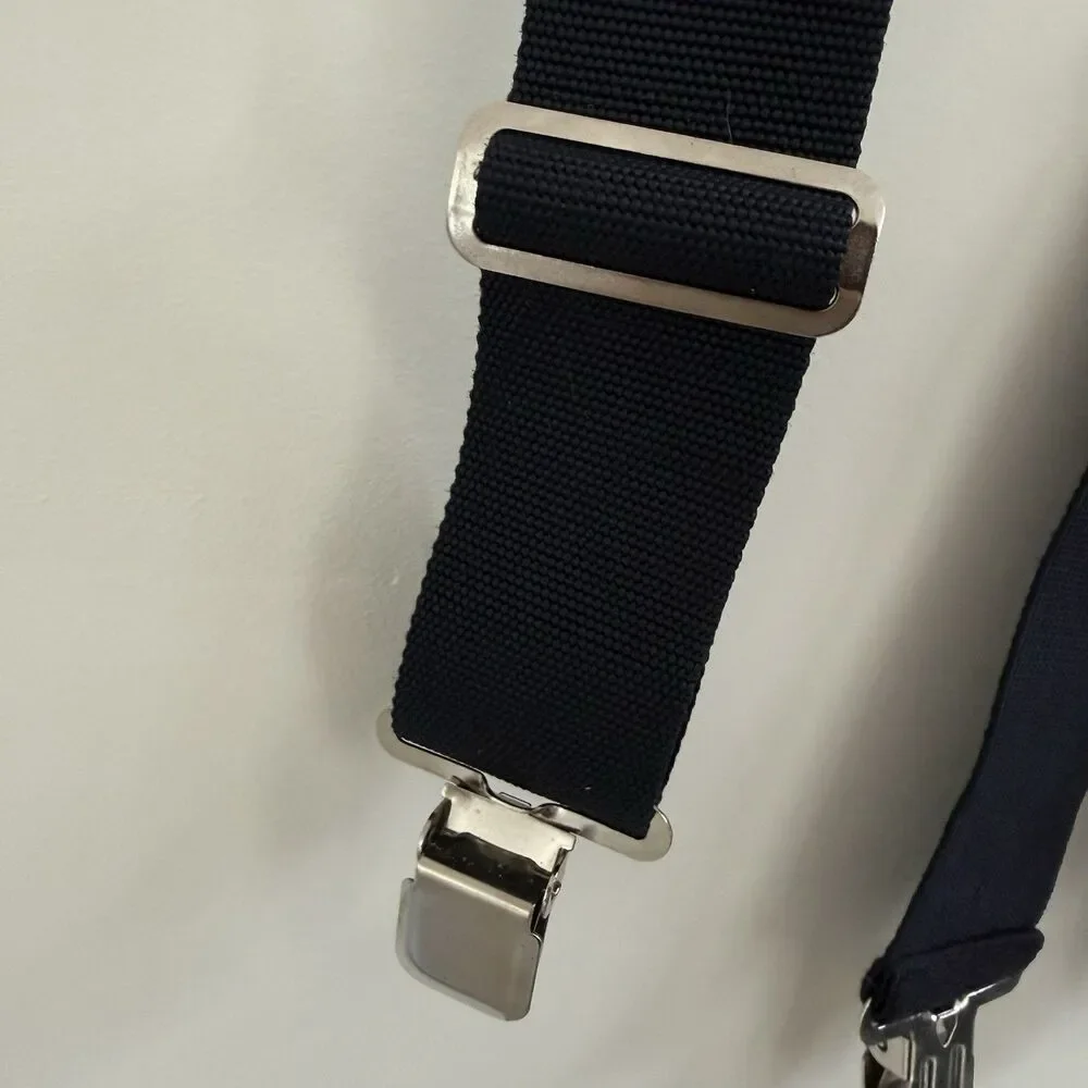 CLC Work Gear 110BLK Heavy Duty Work Suspenders Black Elastic X-Back NWOT